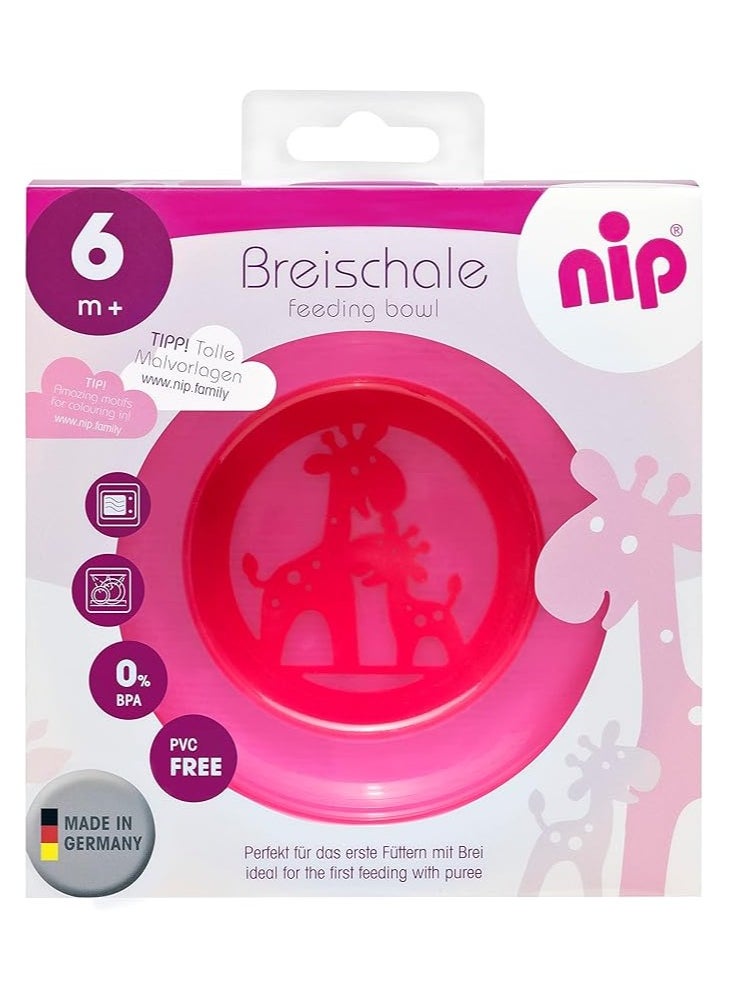 nip nip Feeding Bowl, Non-slip BPA-Free, Microwave Safe, 6M+, made in Germany, Pink  - Image 3