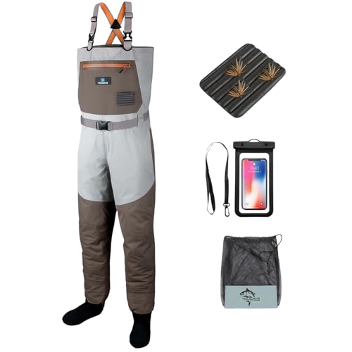 Trudave Fishing Waders Waterproof Chest Waders for Men Women Lightweight Insulated Stockingfoot Waders Breathable Fly Fishing Waders for Fishing Hunting - Image 1