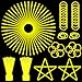 ILHSTY 100 pk Glow Sticks Bulk Party Favors and Decorations 8 Glow in the Dark Party Supplies For Halloween Neon Party Light up Glow sticks Necklaces Bracelets Yellow100 - Image 2