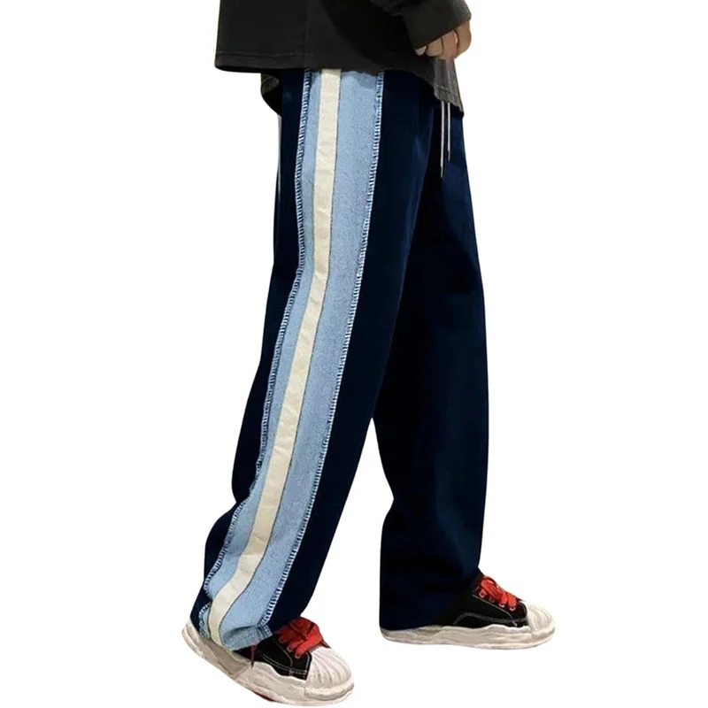 نوبيرو Colorblocked Straight Fit Joggers for Men