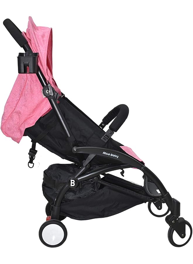 ماما لوف عربة أطفال قابلة للطي مع حقيبة يد Dgl 340002 وردية اللون، عبوة من قطعة واحدة - Image 3