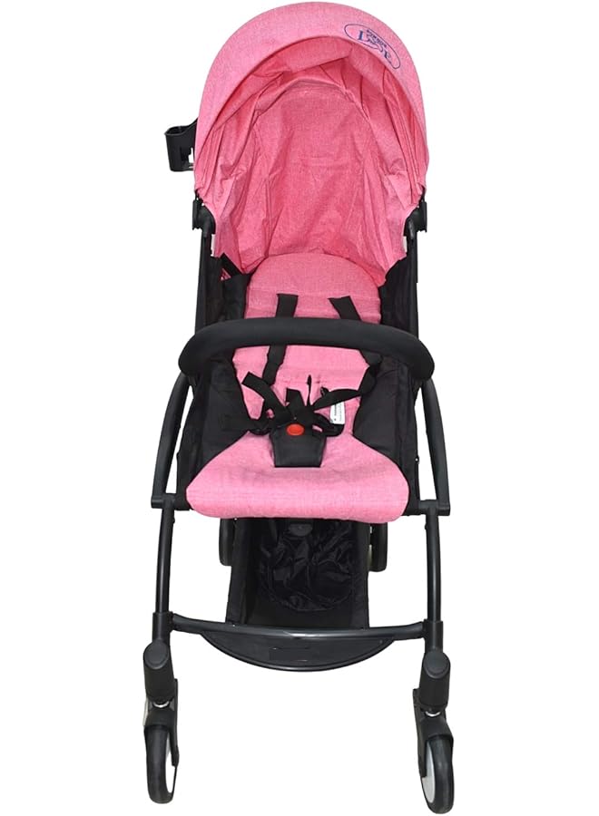 ماما لوف عربة أطفال قابلة للطي مع حقيبة يد Dgl 340002 وردية اللون، عبوة من قطعة واحدة - Image 1