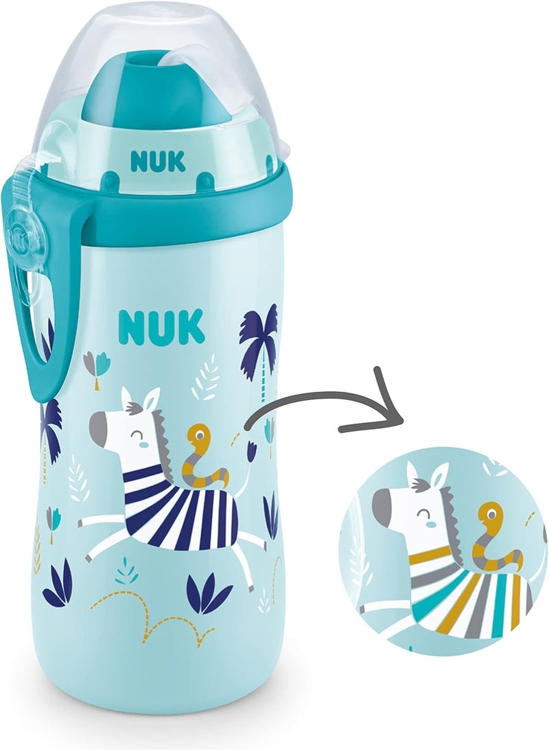 نوك كوب نيوك فليكسي (NUK Flexi Cup) مع مصاصة ناعمة ومؤشر تحكم بالحرارة - 300 مل (لعمر 12 شهر فما فوق) - Image 2