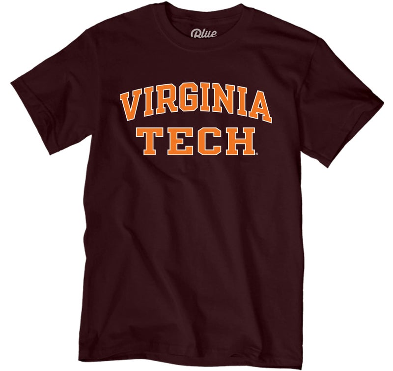 Blue 84 Men's Virginia Tech Hokies T-Shirt Arched Team Color, Team Color, Large - Image 3
