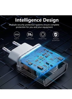 Generic 20W Fast USB C Travel Charger Plug Adaptor for iPhone 14/14 Plus/14 Pro/14 Pro Max/13 12 11 SE XR XS Max X, Galaxy, Power Adapter USBC UK Charging  - Image 5