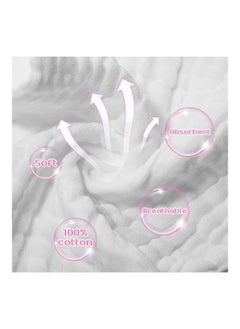 Breling Pack Of 20 Baby Muslin Washcloths, 12 X 12 inches, White  - Image 3
