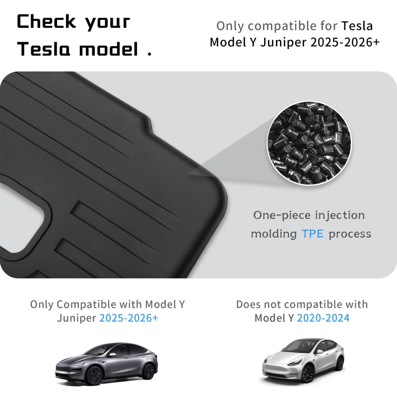 CYBERBEANS for Tesla Model Y Juniper Rear Seat Back Cover All Weather TPE SeatBack Liner Pad Back Protector Interior Accessories 2025 2026 (5 Seats) - Image 3