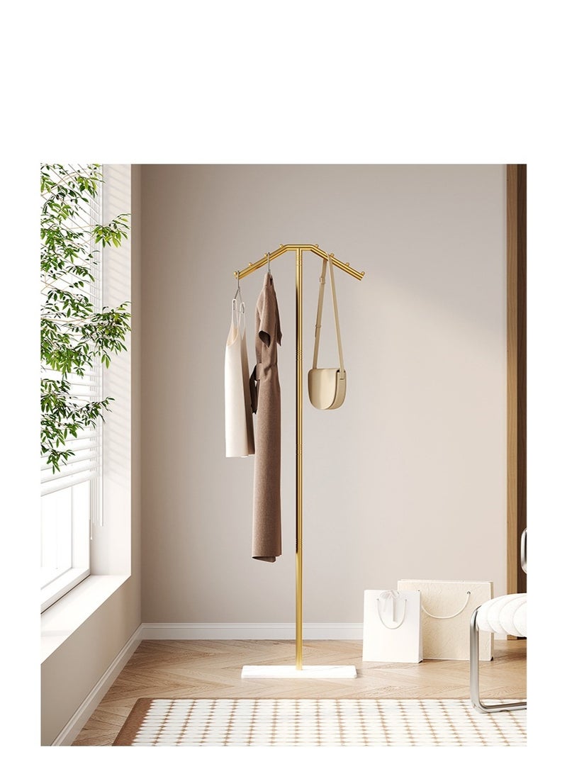 Y&D Metal Coat Rack Gold Coat Rack Freestanding  With Marble Base Floor-standing Coat Stand Floor Hanger 170CM - Image 4