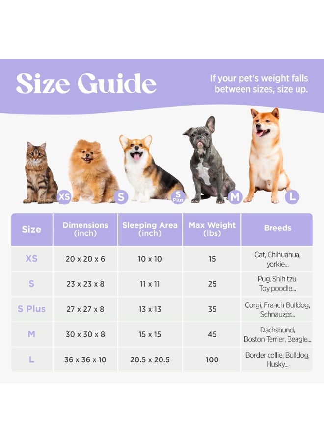 كيلا سرير كلب دونات متوسط الحجم، أسرة قطط مستديرة للحيوانات الأليفة المهدئة في الأماكن المغلقة مع غطاء قابل للغسل، أسرة جراء حديثة لطيفة مع قماش جاكار شاغي فخم وقاعدة مانعة للانزلاق، 30 بوصة، أزرق - Image 4