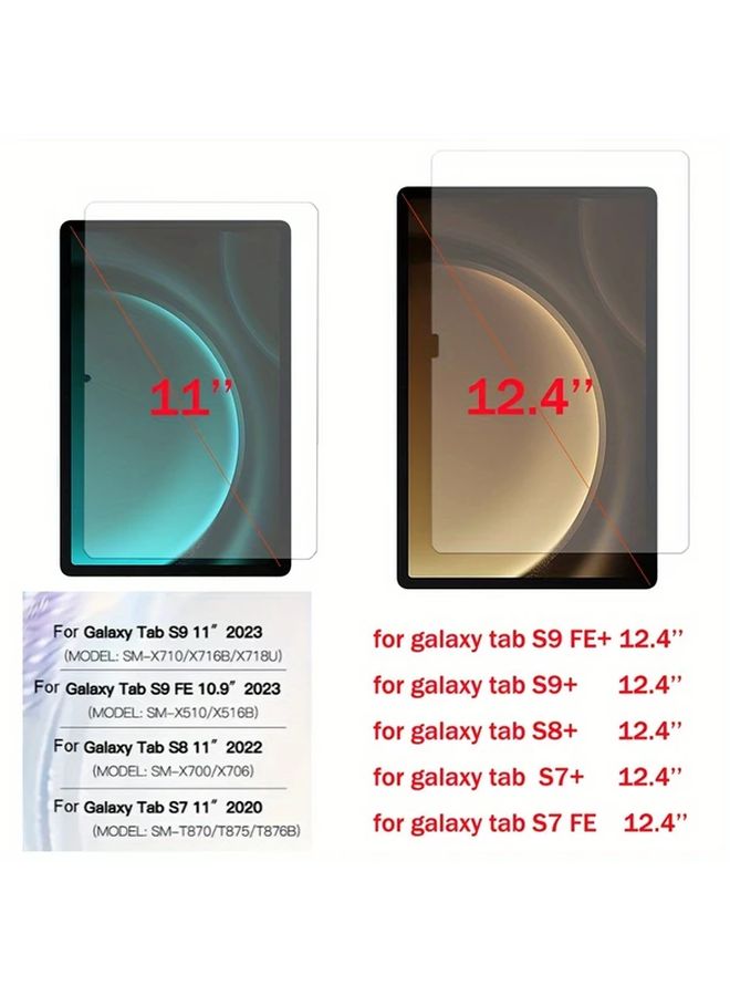 Tempered Glass Screen Protector 3 Pack For 12 4 Inch Tablet 9H Hardness HD Clear - Image 3