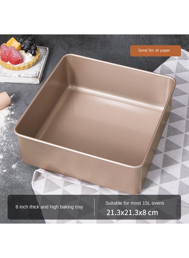 Bluejw Household Non-stick Nougat Snowflake Crisp Dry Baking Tools 28 × 28 Square Cake Roll Baking Pan Mold - Image 1