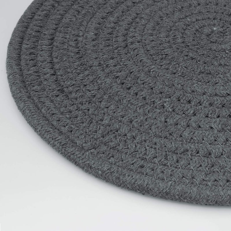 FUNLAVIE 2 PCS Hot Pads Trivits for Table Pure Cotton Thread Weave Round Hot Pot Holders for Cooking Diameter 11.8 Inches - Image 5