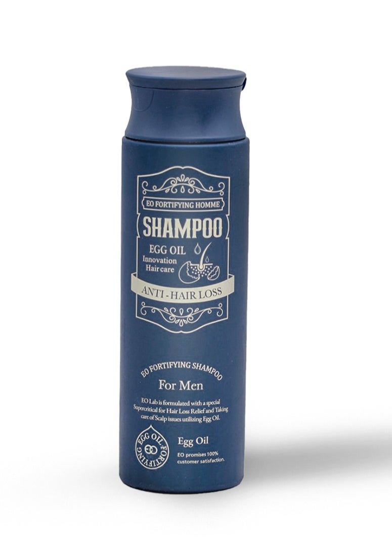 EGG OIL FORTIFYING EO FORTIFYING Korean Shampoo for Men – The Ultimate Solution for Hair Loss, Scalp Care, and Hair Regrowth with Natural Ingredients, 250 ml. 