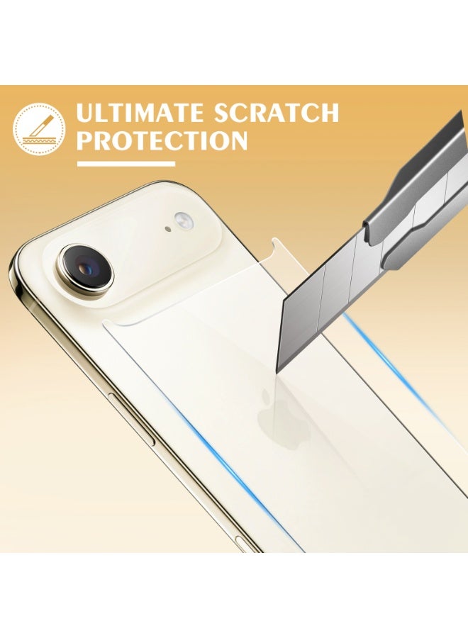 Back Screen Protector for iPhone Air [2-Pack],iPhone Air Back Glass Protector Anti-Fingerprint/Scratch Ultra Thin Tempered Glass Screen Protector for iPhone Air (6.5 inch) - Image 2