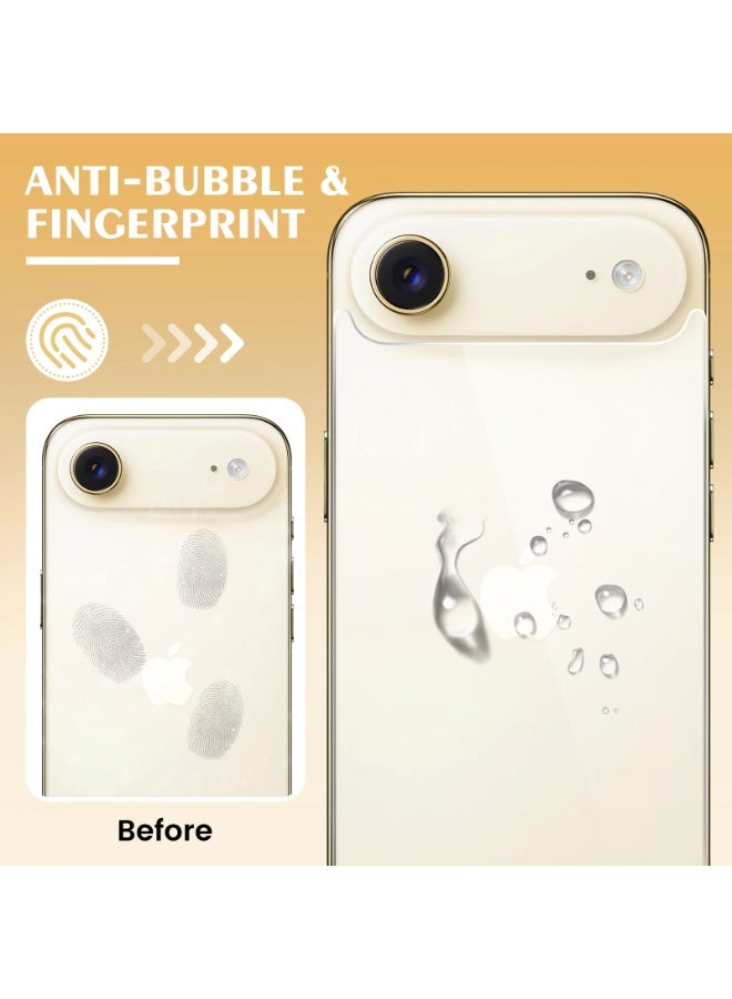 Back Screen Protector for iPhone Air [2-Pack],iPhone Air Back Glass Protector Anti-Fingerprint/Scratch Ultra Thin Tempered Glass Screen Protector for iPhone Air (6.5 inch) - Image 3