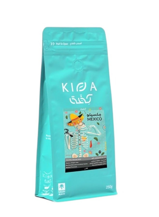 KIFFA Coffee bean Mexico Espresso 250G Unground roasted coffee beans for specialty coffee With a coffee scale spoon - Image 1