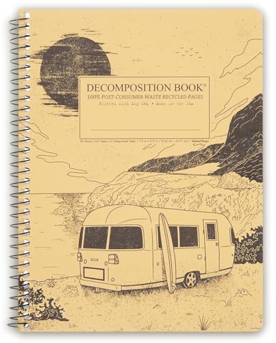 Decomposition Big Sur College Ruled Spiral Notebook - 9.75 x 7.5 Journal with 160 Lined Pages - 100% Recycled Paper - Notebooks for School Supplies, Home & Office - Made in USA - Image 1