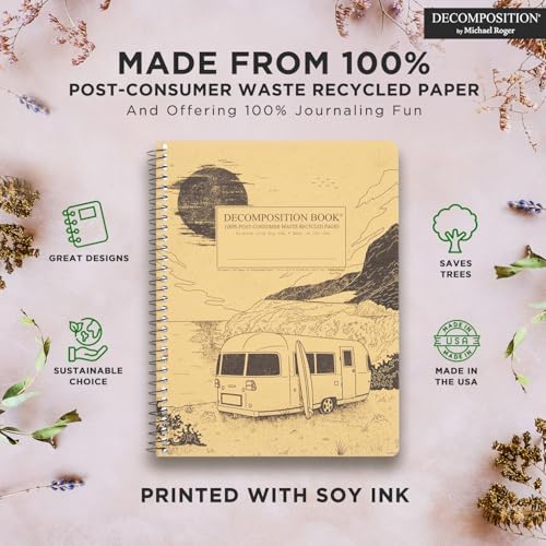Decomposition Big Sur College Ruled Spiral Notebook - 9.75 x 7.5 Journal with 160 Lined Pages - 100% Recycled Paper - Notebooks for School Supplies, Home & Office - Made in USA - Image 3