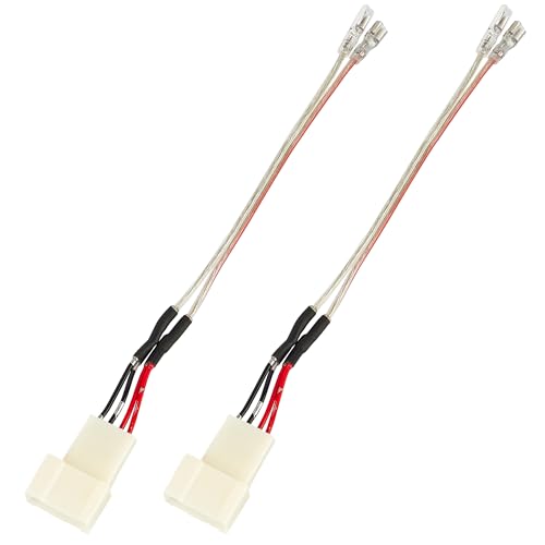 RED WOLF سلك توصيل مكبر الصوت الأمامي RED WOLF لسيارة تويوتا RAV4 وكامري و4Runner وهايلاندر وسايون من 2008-2022، محول بديل لمكبر الصوت من المصنع لنظام غير JBL من 2010-2019 سوبارو فورستر - Image 1