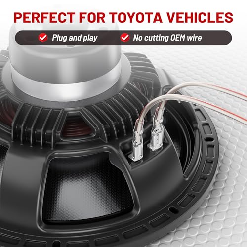 RED WOLF سلك توصيل مكبر الصوت الأمامي RED WOLF لسيارة تويوتا RAV4 وكامري و4Runner وهايلاندر وسايون من 2008-2022، محول بديل لمكبر الصوت من المصنع لنظام غير JBL من 2010-2019 سوبارو فورستر - Image 5