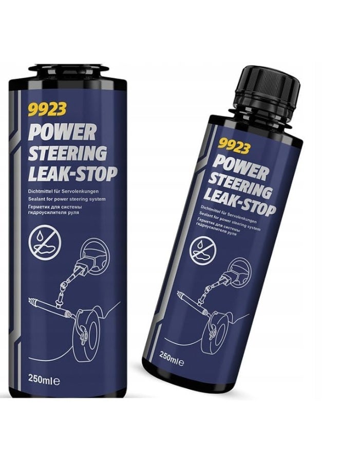 Mannol HTE - Central Hydraulic Fluid 8990, Power Steering Fluid 8980, and Power Steering Leak-Stop 9923 – Complete Hydraulic and Steering System Maintenance Set - Image 3