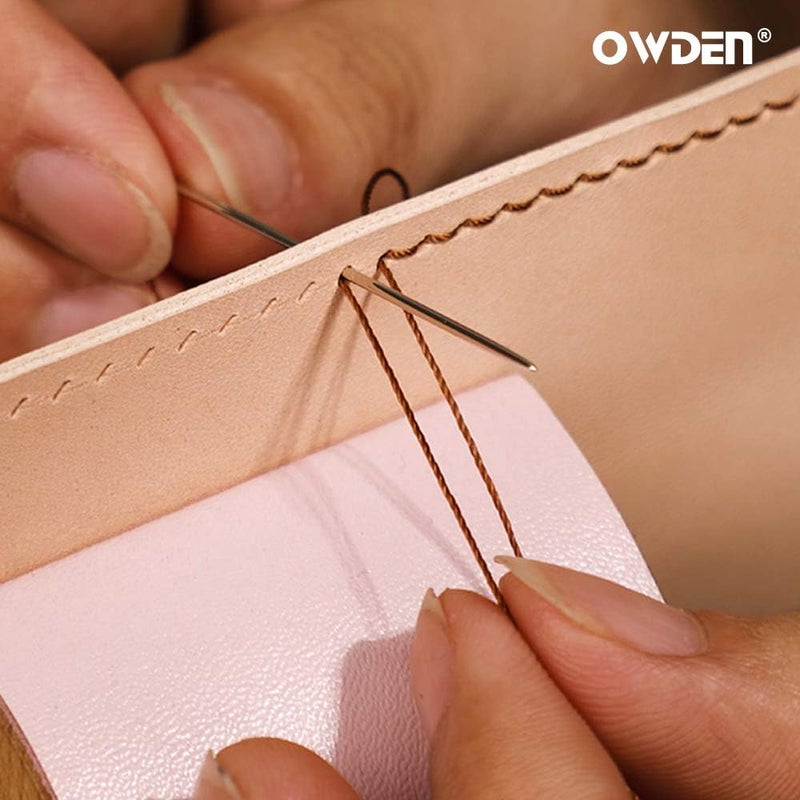 OWDEN 12Pcs Leather Hand Sewing Needles, Professional Small Eye Design for Leather Hand Stitching Needle. 2 Sizes and Each 6Pcs. - Image 5