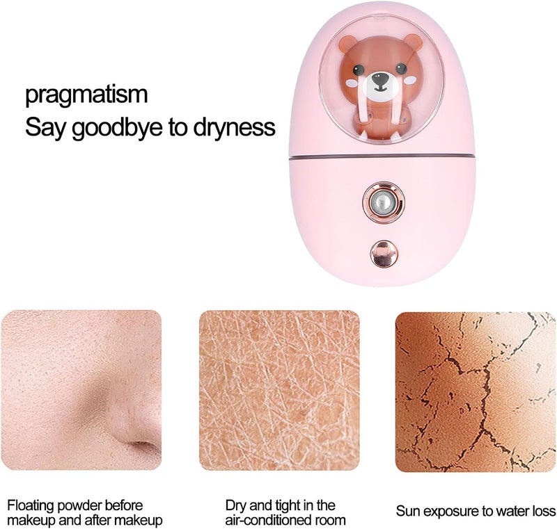 Zopsc Beauty Sprayer, Nano Level Hydrating Mist Sprayer, Portable Skin Moisturizing Tool for Home, Cold Type Facial Steamer with Fine Mist Hydration - Image 4