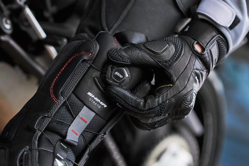 SHIMA STRATO Motorcycle Boots for Men - Vented, Lightweight Biker Riding Boots with ATOP Fast-Closure System - Image 2