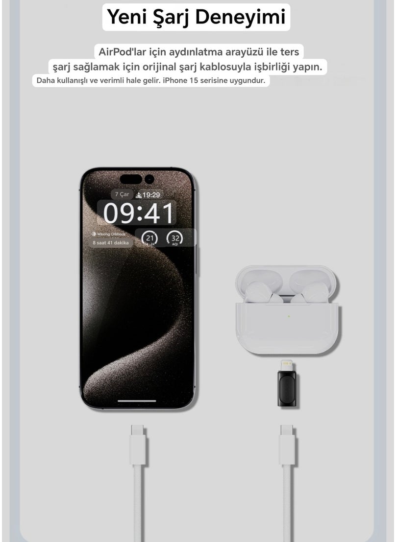 ESSAGER - iPhone Lightning to Type-C Female Fast Converter Adapter for Data and Charging - Image 1