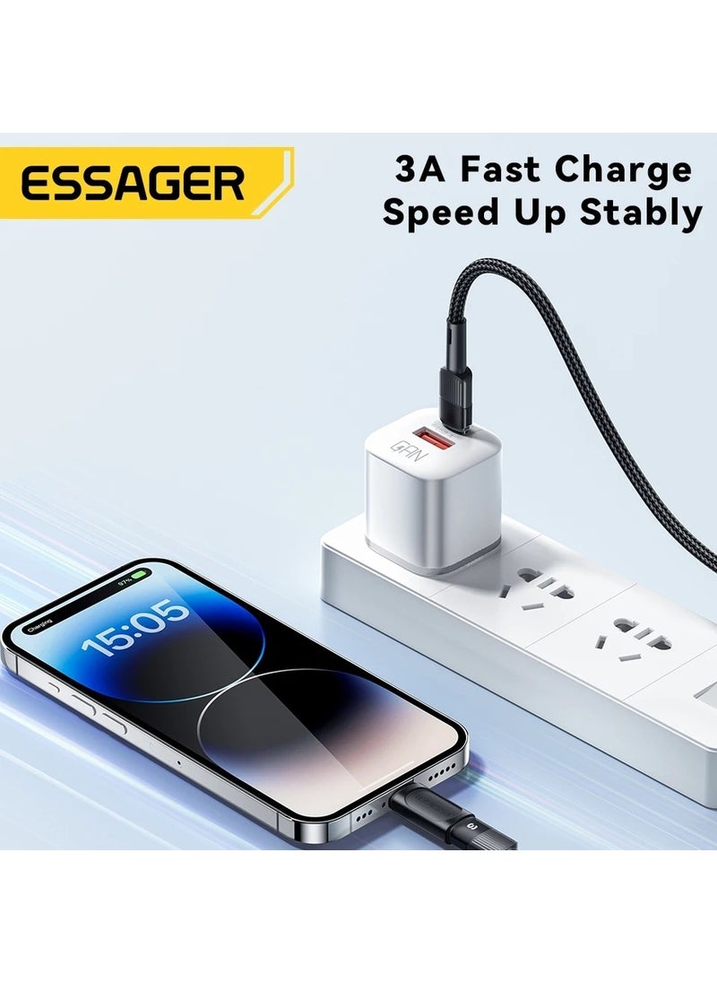 ESSAGER - iPhone Lightning to Type-C Female Fast Converter Adapter for Data and Charging - Image 1