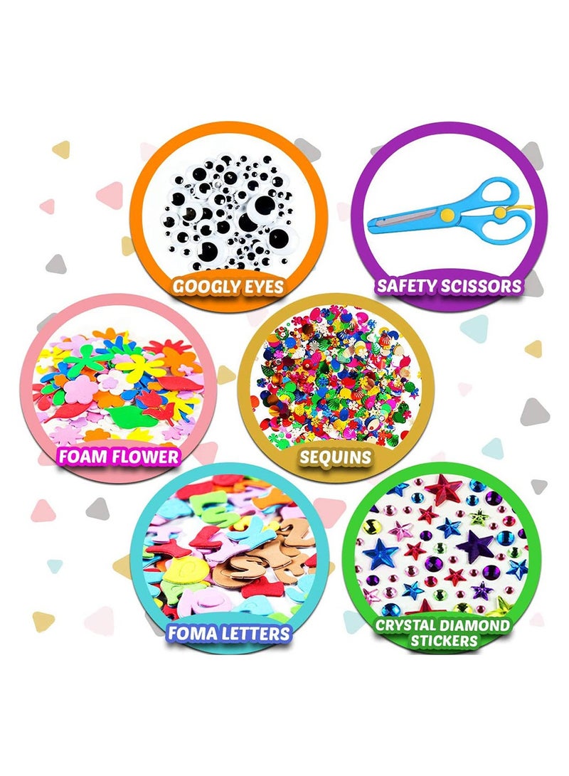 Cool Baby COOLBABY Arts and Crafts Supplies for Kids Craft Kits for Kids with Construction Paper Craft Tools - Image 4