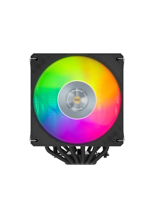Apexgaming Pd6bg Air Cooler With 6 Tubes And Direct Dual Tower Design, High-performance Pwm Fan, Supports Dual Platforms - New Product - Image 3