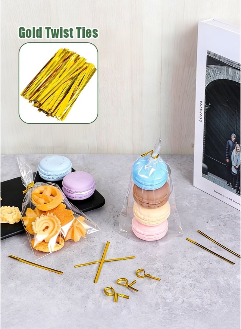 CAYGA 200PCS Clear Flat Cellophane Treat Bags, 15 x 25 cm (5.9 x 9.84 inch) – Transparent Candy Cookie Snack Packaging Bags for Party Favors, Gift Wrapping, Bakery, and DIY Crafts - Image 2