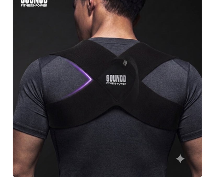 HASTE Shoulder Posture Corrector - Adjustable Back Support Trainer - Breathable - L for 65-75kg - Black - Image 2