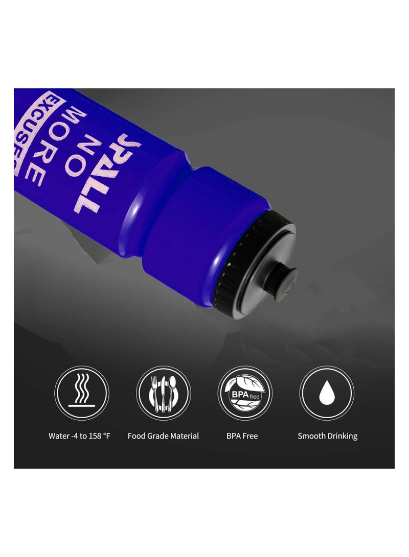 Spall Sports Water Bottle BPA Free Water Bottles With Durable Easy Squeeze Design Multiple Colours Available - Image 2