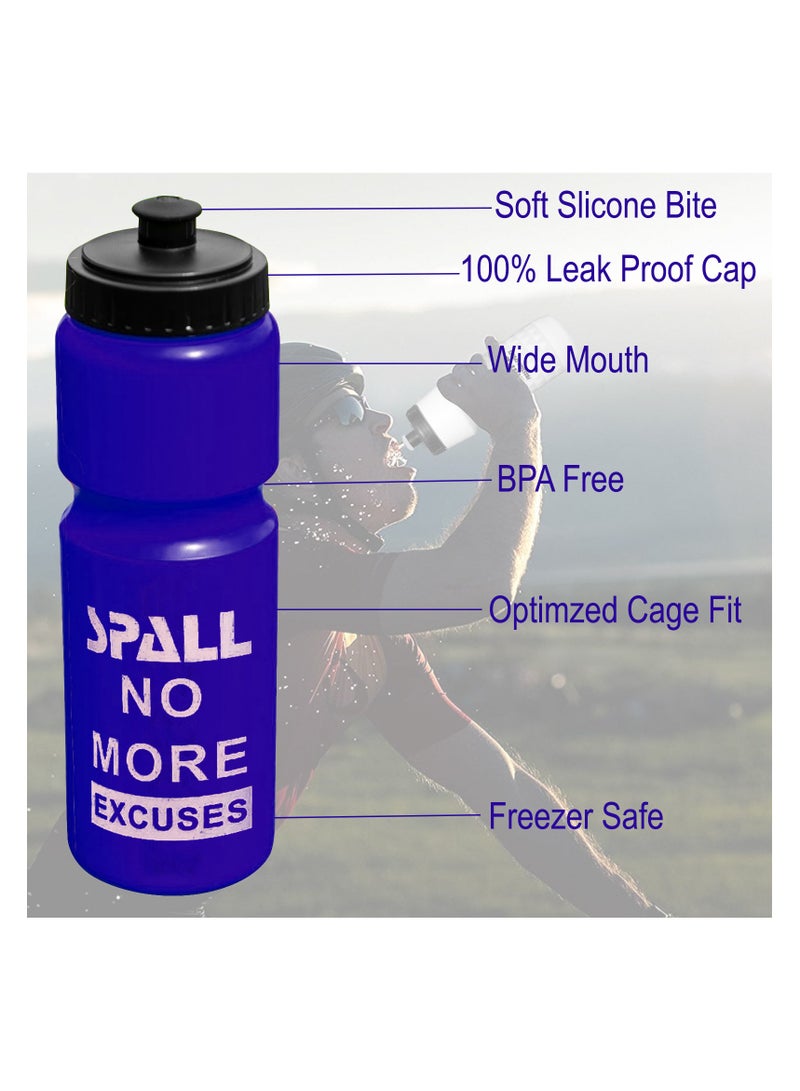 Spall Sports Water Bottle BPA Free Water Bottles With Durable Easy Squeeze Design Multiple Colours Available - Image 4