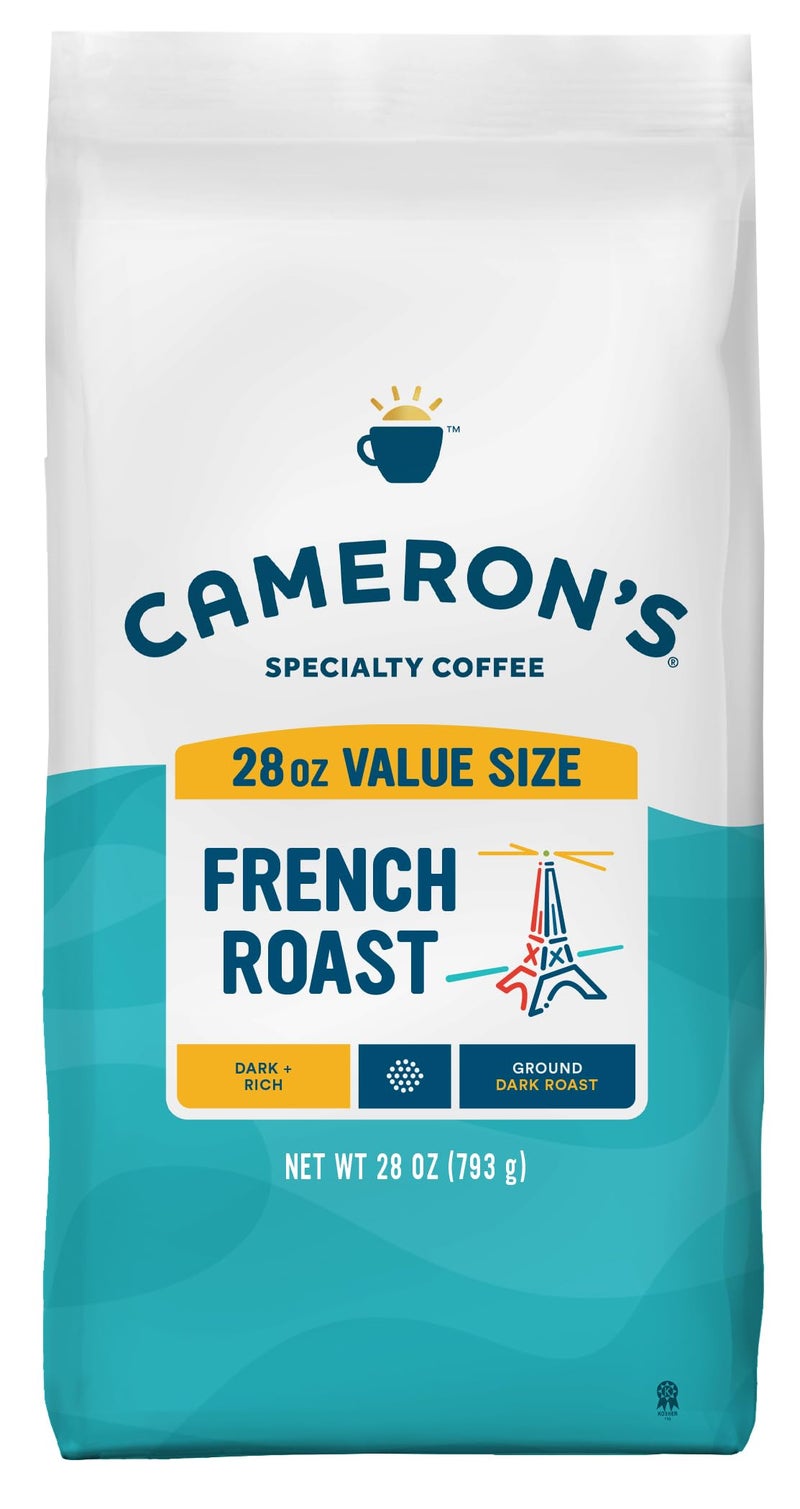 Cameron's Coffee Roasted Ground Coffee Bag, French Roast, 28 Ounce - Image 1