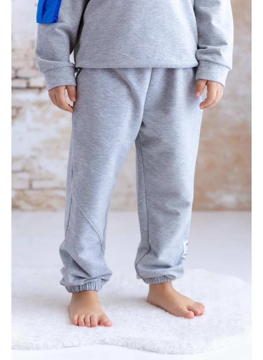 Zeyland Boy's Labeled Tracksuit Bottoms - Grimelanj