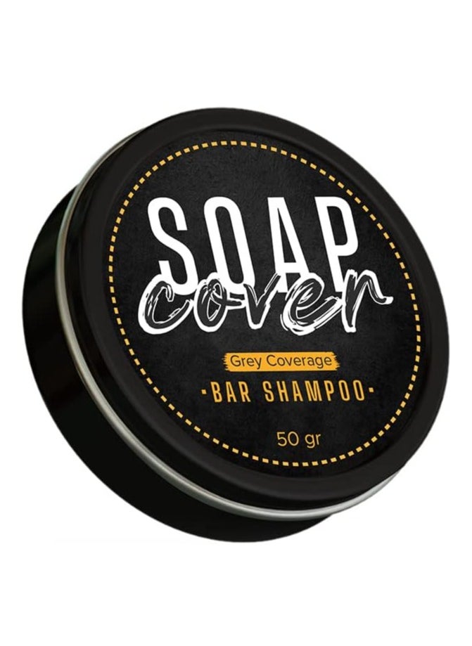 SOAP COVER - SOAP COVER Gray Hair Coverage , Hair Darkening Compressed Bar Pack of 3 - Image 1