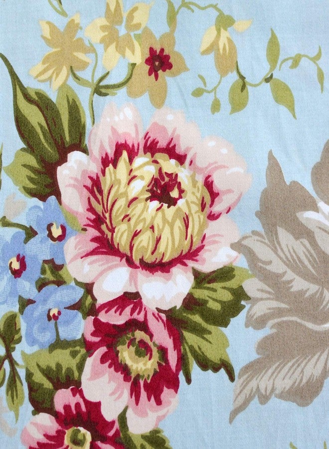 فادفاي أغطية وسائد فاخرة من FADFAY مقاس 20 × 30 بوصة مزينة بنقوش زهور الفاوانيا، مصنوعة من القطن المصري 100%، قطعتان، مقاس قياسي (مفرد/مزدوج/ملكة) - Image 5