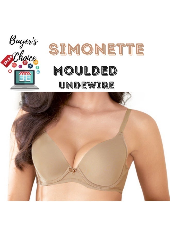 منتجات آفون حمالة صدر Simonette Underwire Moulded T-Shirt Bra بلون البيج - Image 1
