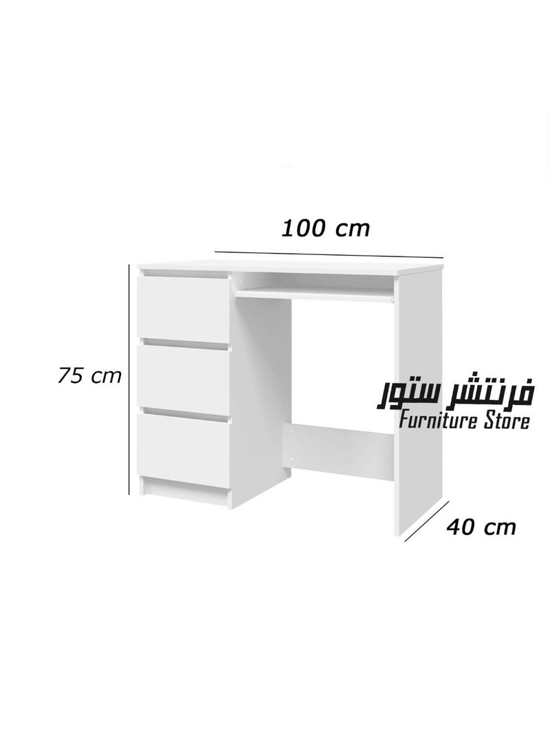Furniture Store Modern desk, height 75 cm - width 100 cm - depth 40 cm, from Furniture Store. - Image 4