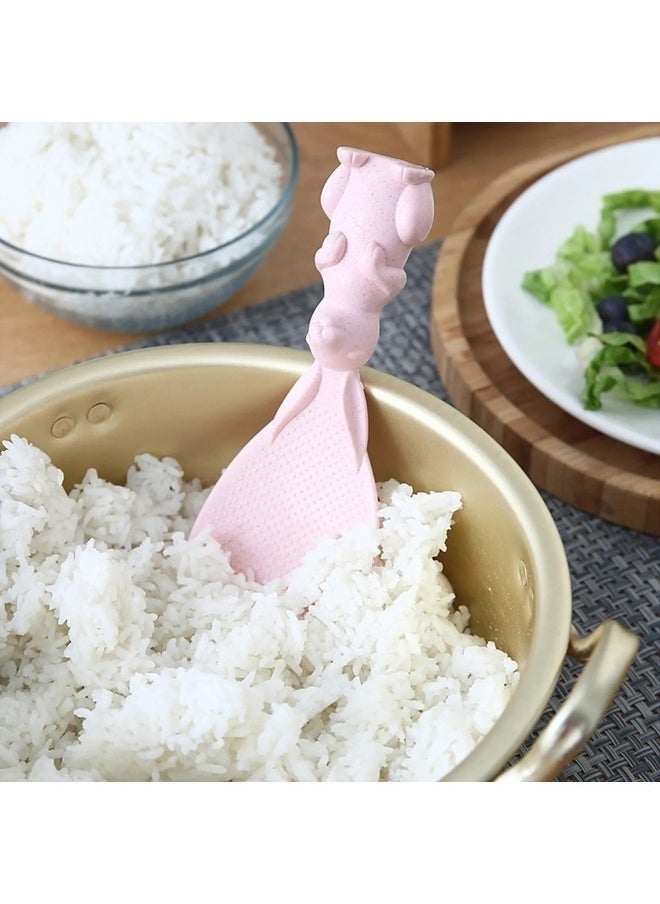 ماركة غير محددة قطعة واحدة من مغرفة الأرز المبتكرة واللطيفة على شكل أرنب متعددة الألوان  - Image 2