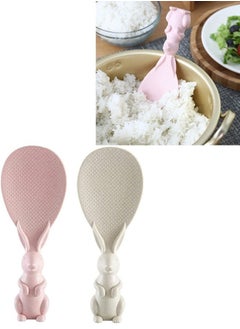 Generic 1 piece of innovative, cute, rabbit-shaped rice scoop multicolore  - Image 1