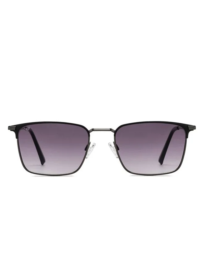 فينسينت تشيس Vincent Chase By Lenskart | Gunmetal Grey Full Rim Rectangular | Economic Range | Branded Latest and Stylish Sunglasses | 100% UV Protected | Men & Women | Medium | VC S15799