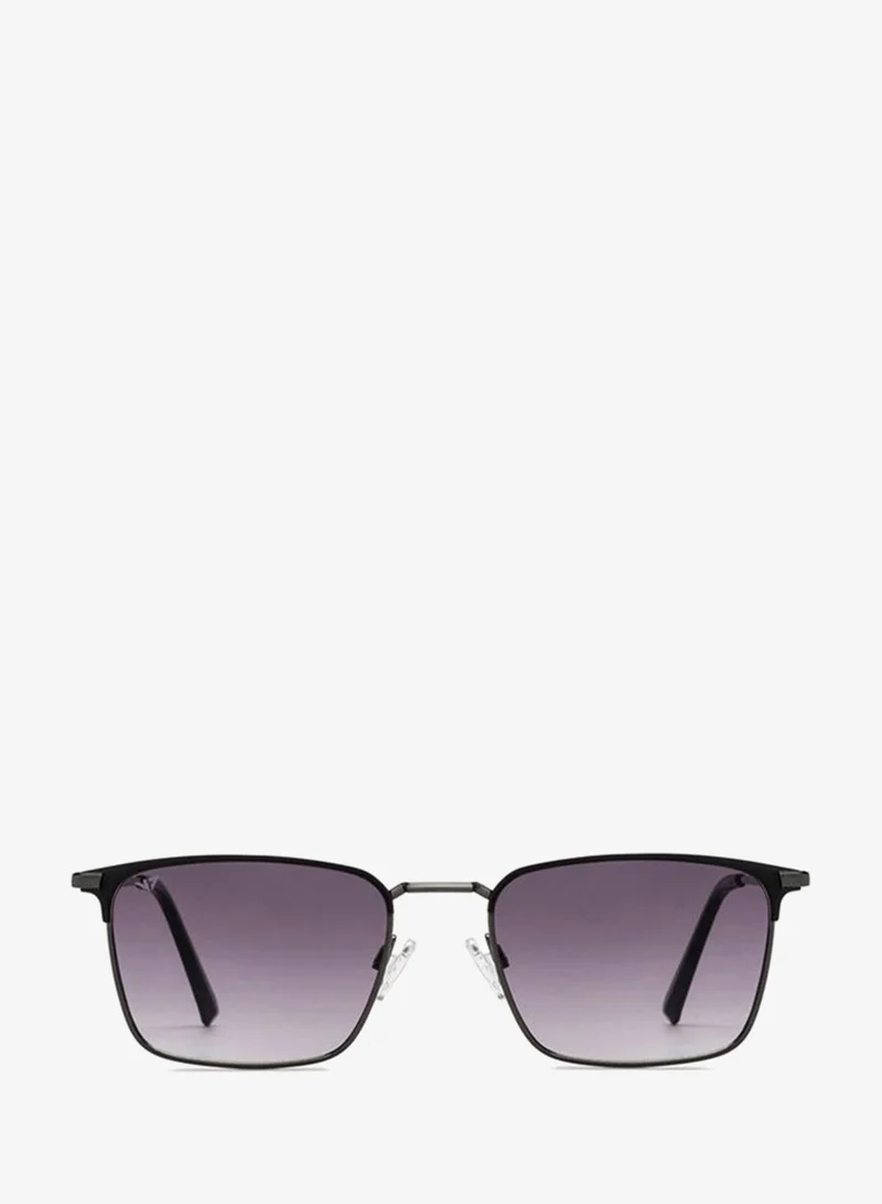 VINCENT CHASE Vincent Chase By Lenskart | Gunmetal Grey Full Rim Rectangular | Economic Range | Branded Latest and Stylish Sunglasses | 100% UV Protected | Men &amp; Women | Medium | VC S15799