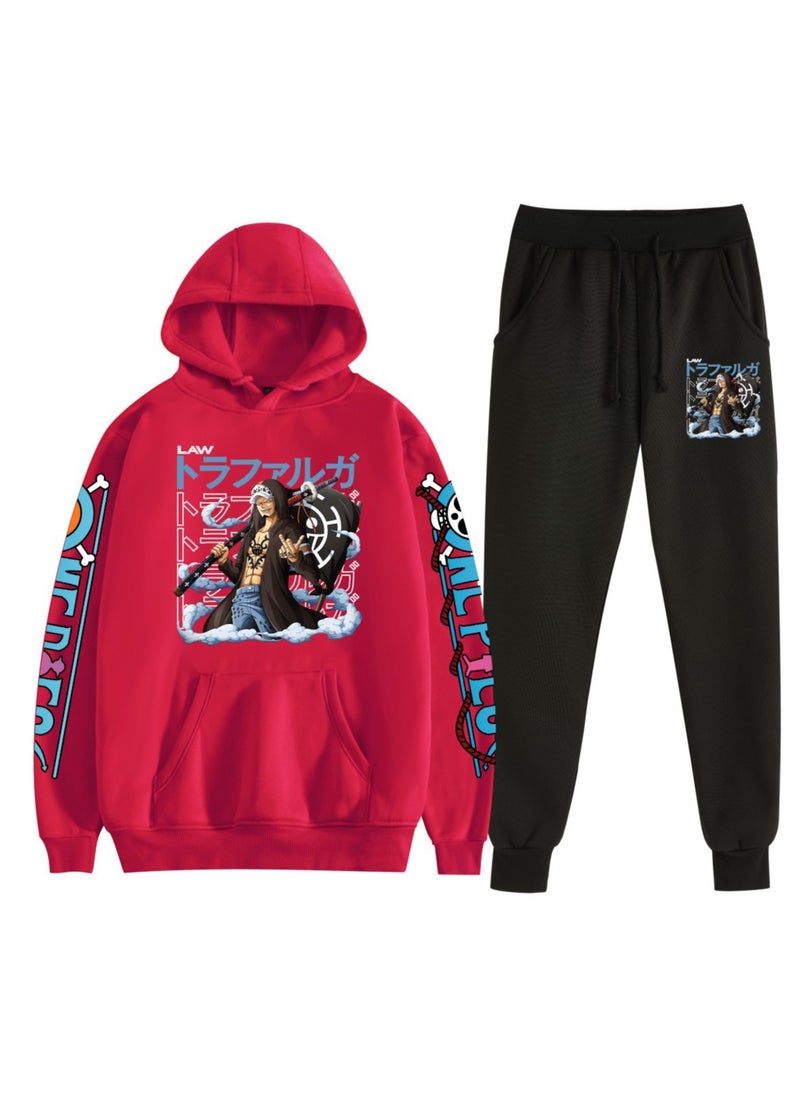 KUYING New One Piece Velvet Hoodie Two Piece Set  - Image 1