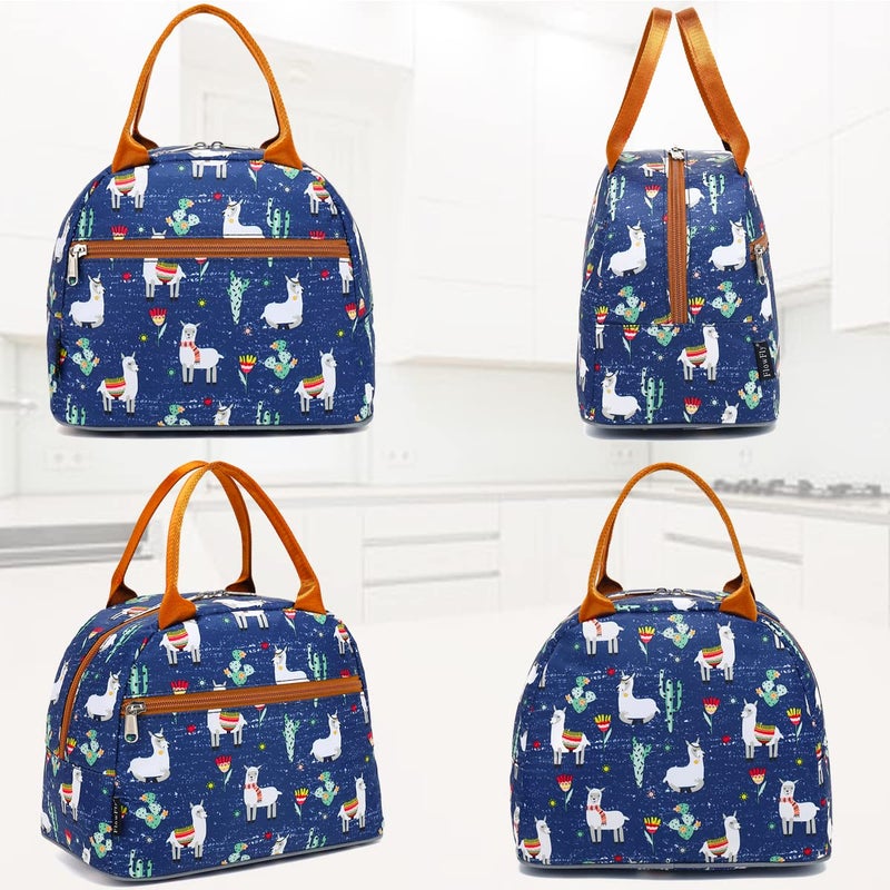 FlowFly Insulated Lunch Cooler Bag - Tote Bag Organizer for Women/Men, Alpaca - Image 4