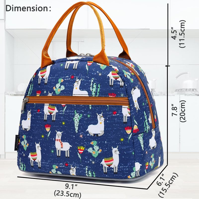 FlowFly Insulated Lunch Cooler Bag - Tote Bag Organizer for Women/Men, Alpaca - Image 3