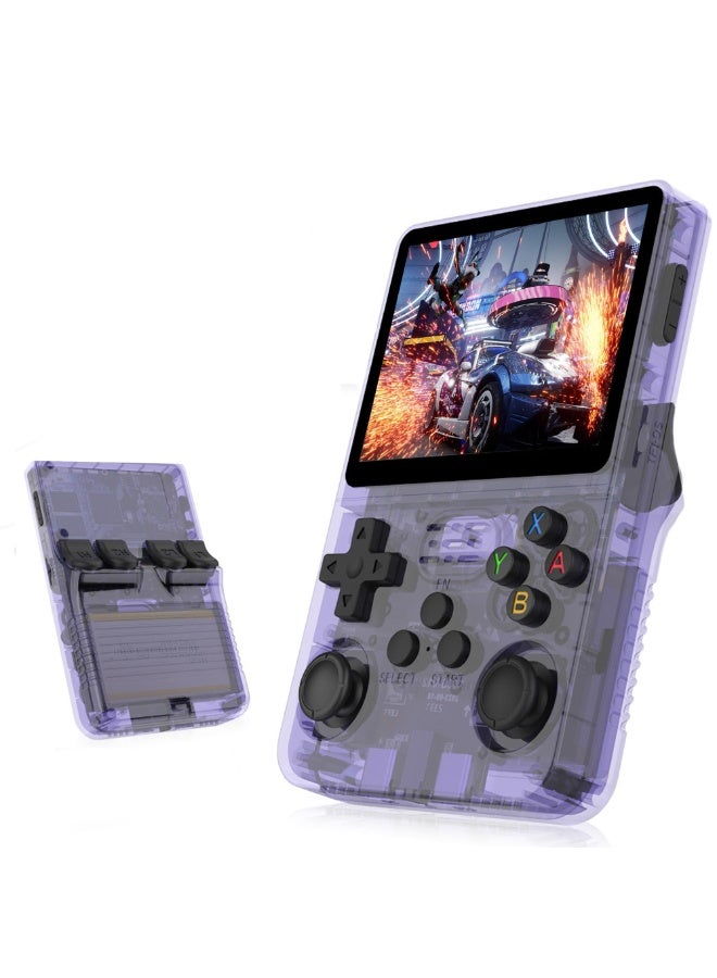 MT 2026 New Version R36S Handheld Game Console Retro Video Game Console with 3.5" IPS Screen, 20000+ Classic Games, Open Source Linux, Portable Emulator Console for Kids & Adults, Built-in WiFi, 128GB Card